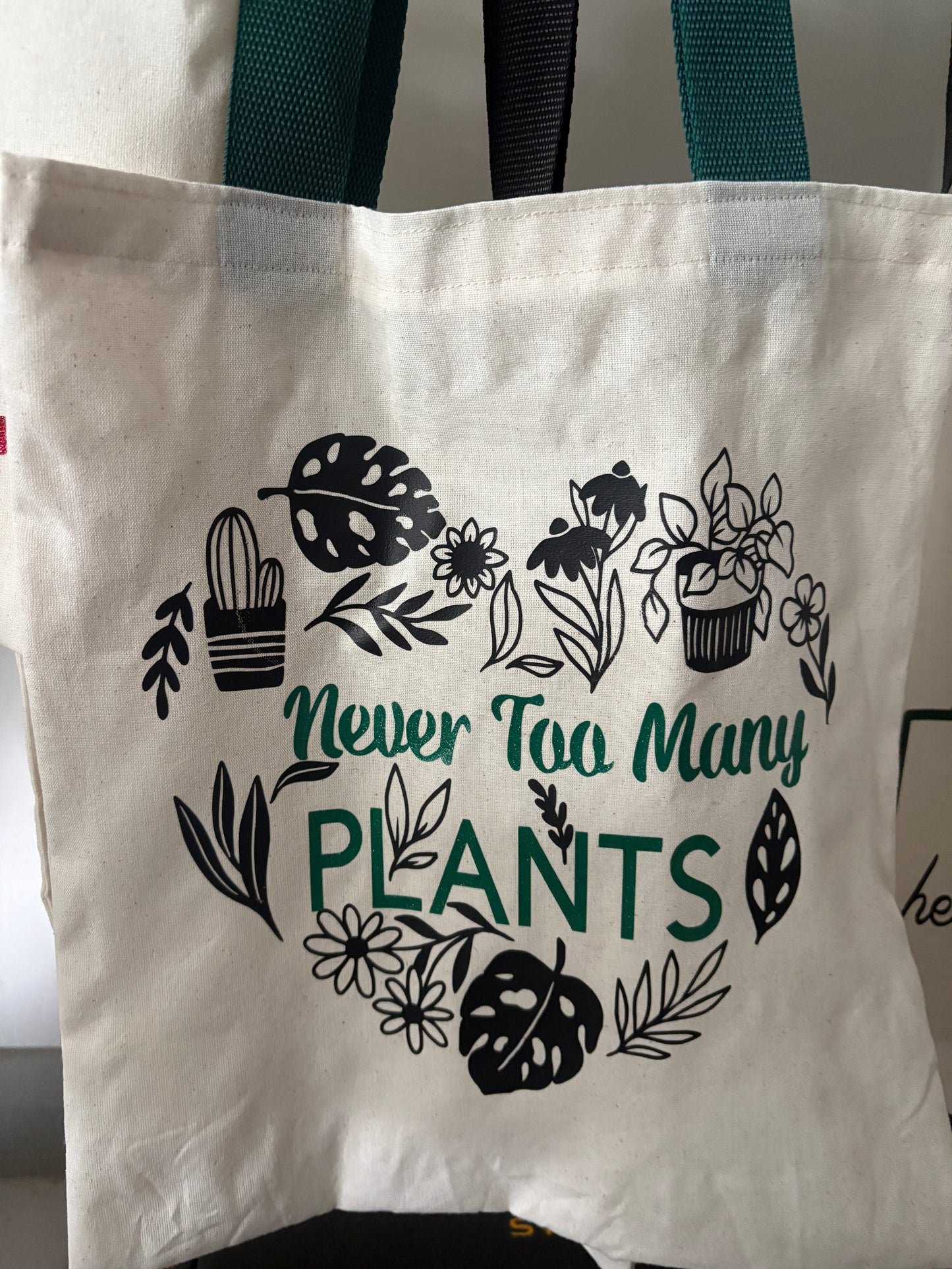 Never too many plants tote