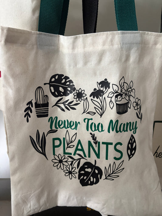 Never too many plants tote